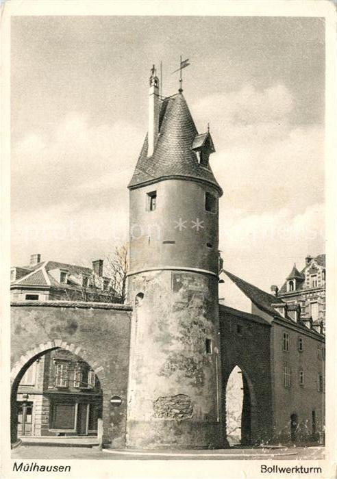 Muelhausen Elsass Bollwerkturm