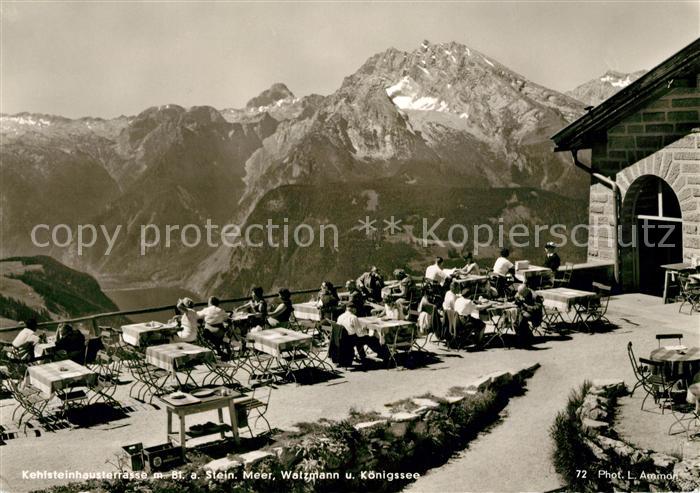 Steinernes Meer Kehlsteinhausterrasse Watzmann Koenigssee
