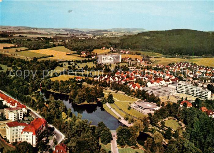 Salzuflen Bad Fliegeraufnahme Kurparksee