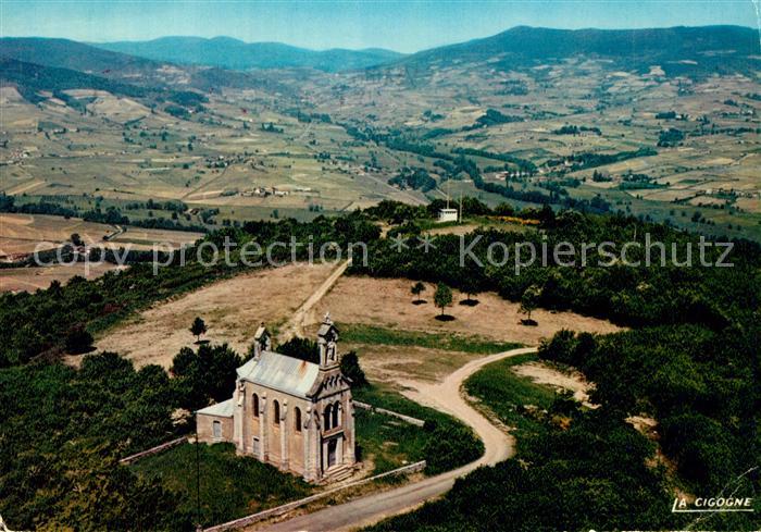 Saint-Lager Fliegeraufnahme Chapelle du Mont Brouilly Mont du Beaujolais