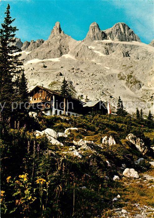 Montafon Lindauer huette Gauertal Drei Tuerme