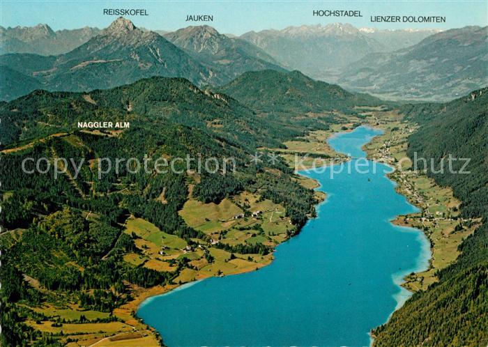 Weissensee Kaernten Fliegeraufnahme Drautal Lienzer Dolomiten