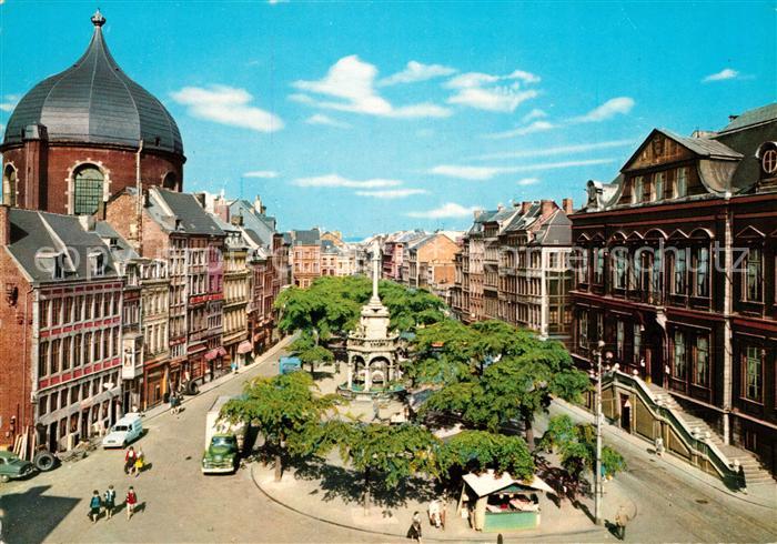 Liege Luettich Marktplatz
