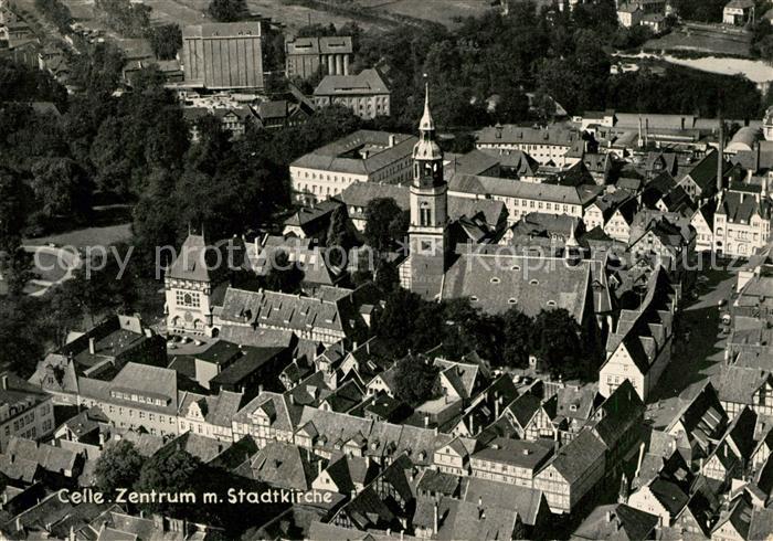 Celle Niedersachsen Fliegeraufnahme Zentrum Stadtkirche