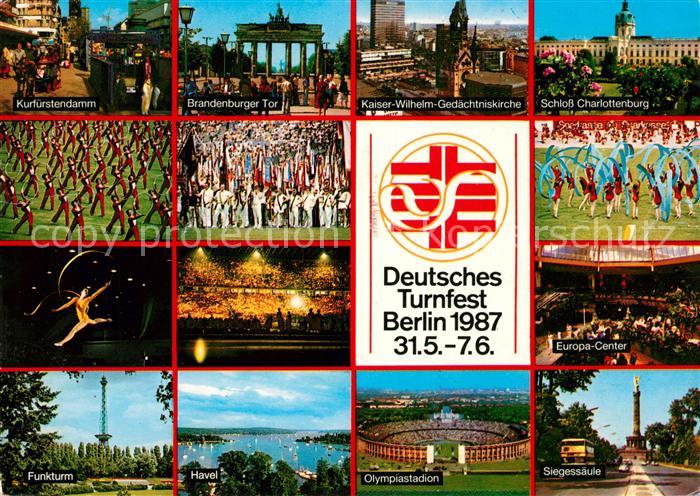 BERLIN  CITY Kurfuerstendamm Brandenburger Tor Schloss Charlottenburg Siegessaeu