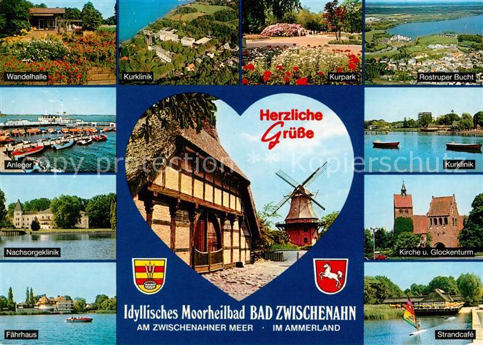 Bad Zwischenahn Wandelhalle Kurpark Kurklinik Faehrhaus Strandcafe Kirche Glocke