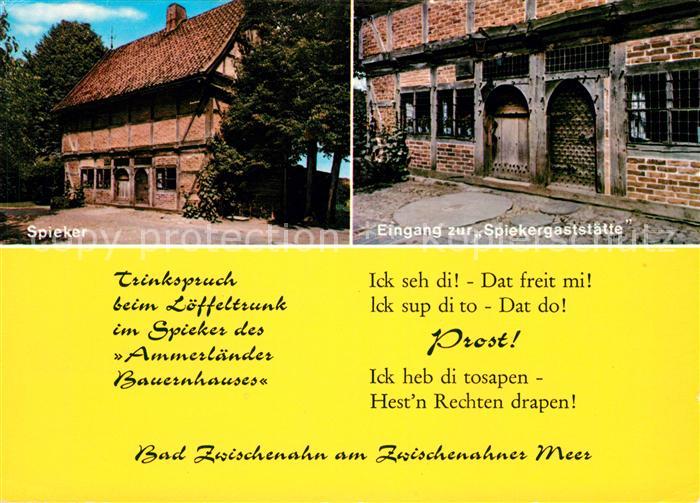 Bad Zwischenahn Spieker Spiekergaststaette Trinkspruch