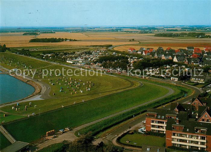 Buesum Nordseebad Fliegeraufnahme Perlebucht