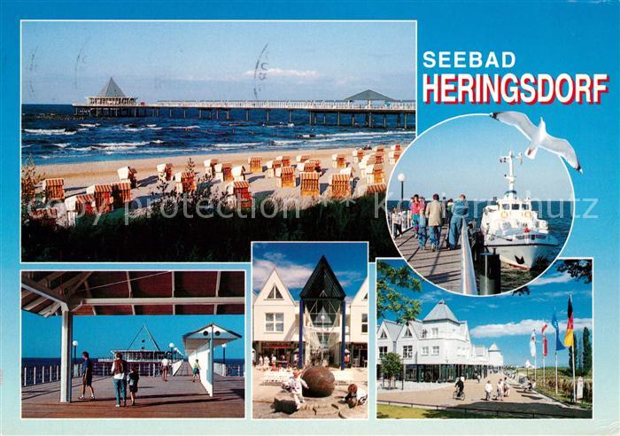 Heringsdorf Ostseebad Usedom Insel Usedom Strand Seebruecke Hotelanlagen