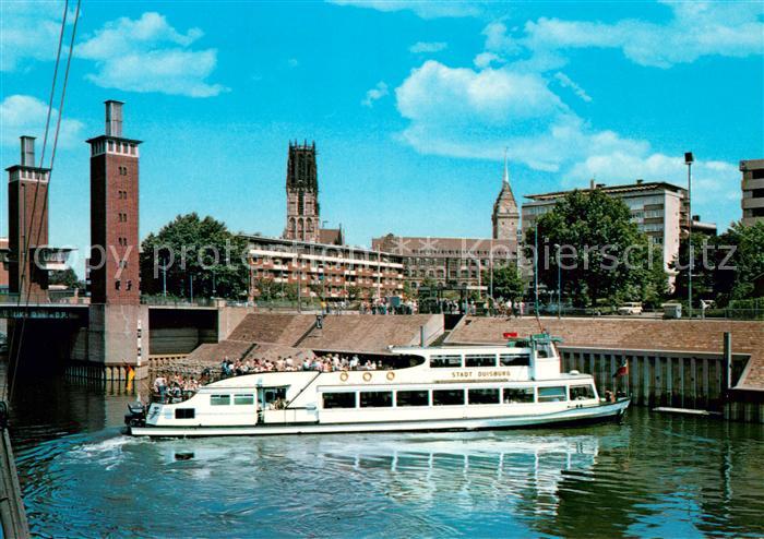 Duisburg Ruhr Schwanenbruecke Hafenrundfahrt