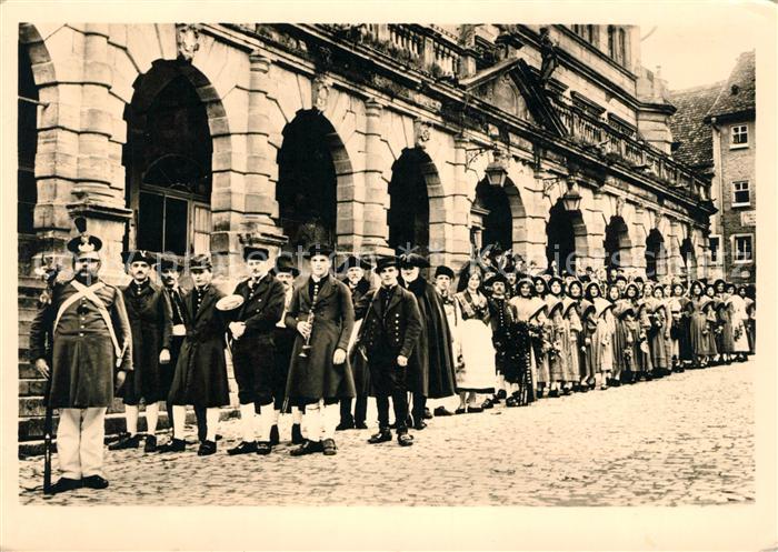 Rothenburg Tauber Schaefertanz Aufmarsch