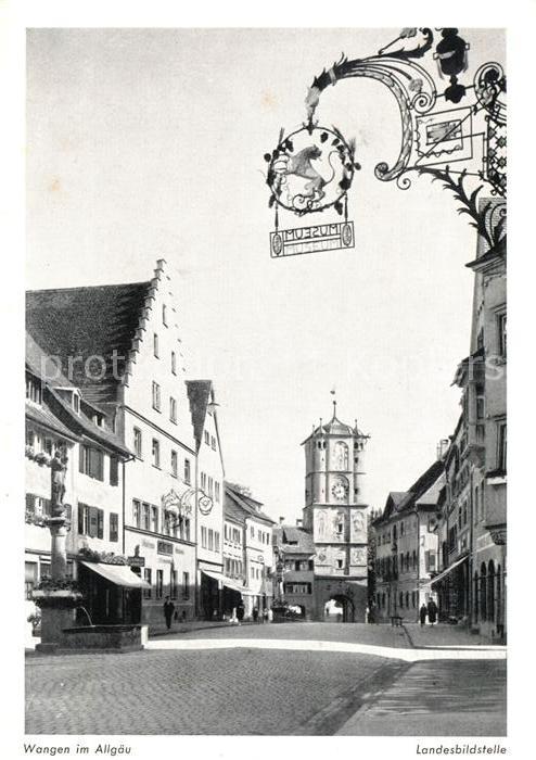 Wangen Allgaeu Stadttor Ortsansicht