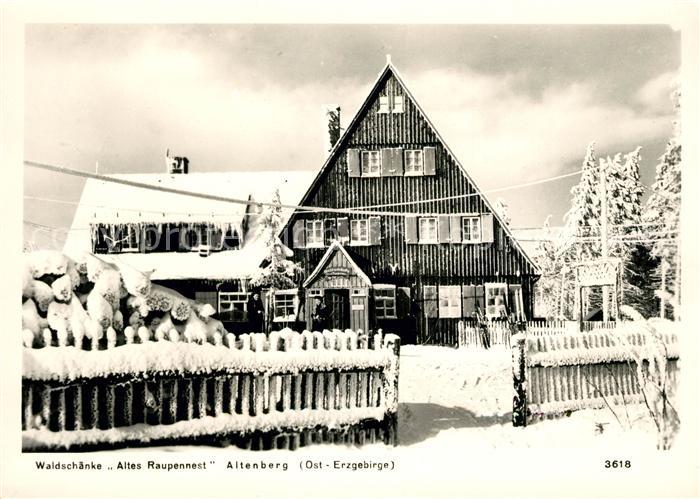 Altenberg Dippoldiswalde Waldschaenke Altes Raupennest Winter