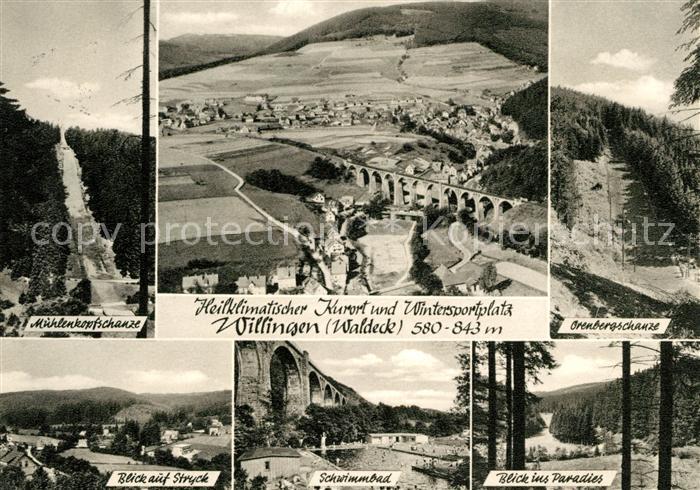 Willingen Sauerland Muehlenkopfschanze Stryck Schwimmbad Paradies Orenbergschanz