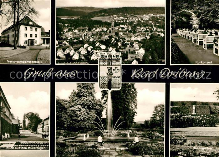 Bad Driburg Versorgungskuranstalt Kurkonzert Kuranlagen Fontaene Kurpark