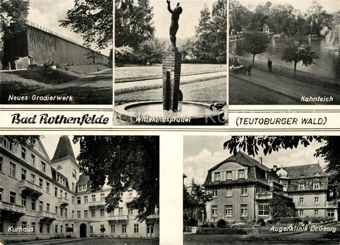 Bad Rothenfelde Neues Gradierwerk Kahnteich Kurhaus Augenklinik Georg