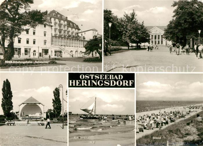 Heringsdorf Ostseebad Usedom FDGB Erholungsheim Solidaritaet Kulturhaus Konzertp