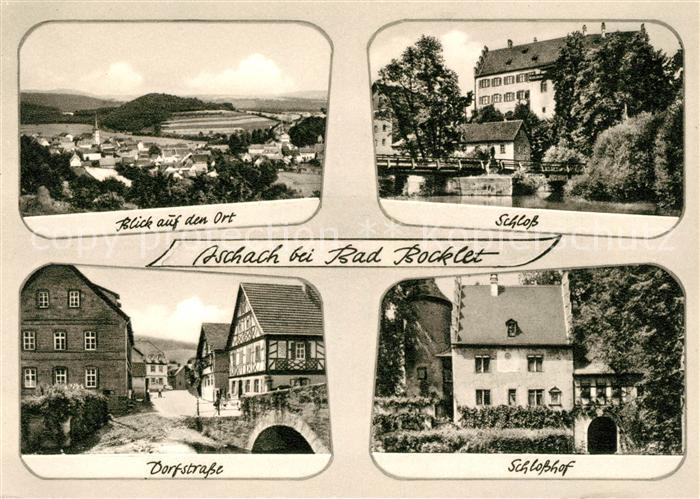 Bad Bocklet Panorama Schloss Dorfstrasse Schlosshof