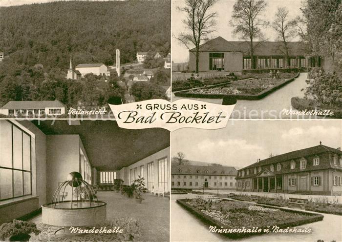 Bad Bocklet Wandelhalle Brunnenhalle Badehaus Panorama