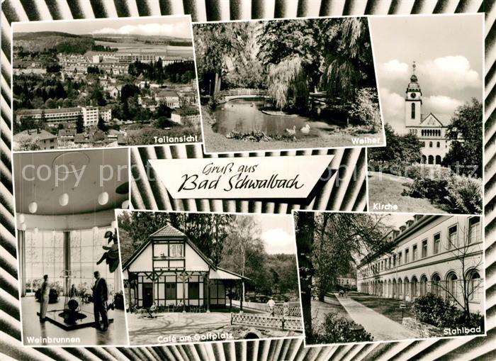 Bad Schwalbach Weiher Kirche Weinbrunnen Cafe am Golfplatz Stahlbad
