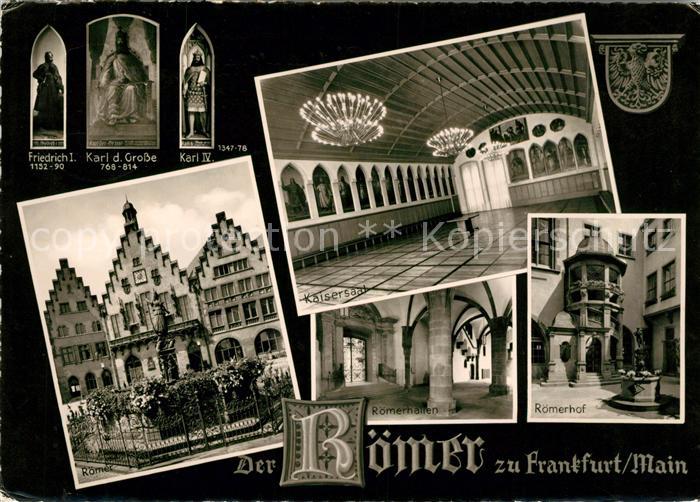 Frankfurt Main Der Roemer Kaisersaal Roemerhof