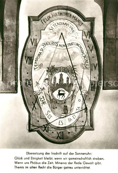 Stolberg Harz Sonnenuhr Rathaus