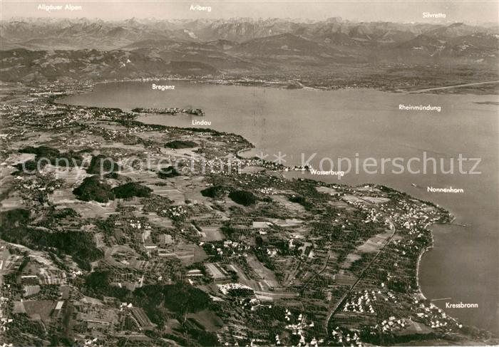 Bodensee Region Fliegeraufnahme Bodenseeufer