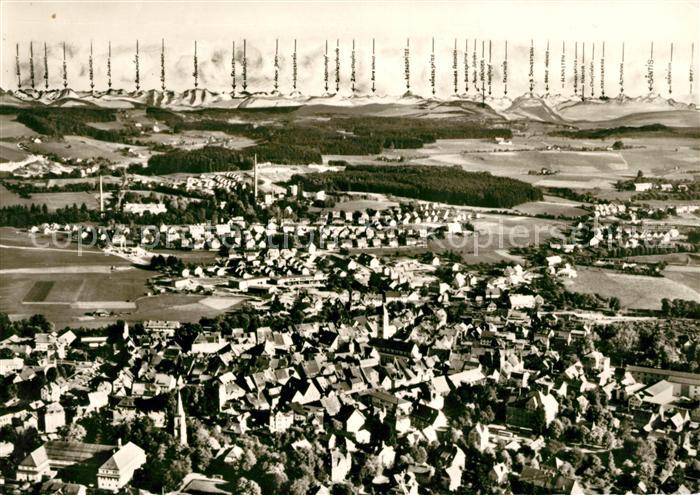 Wangen Allgaeu Fliegeraufnahme