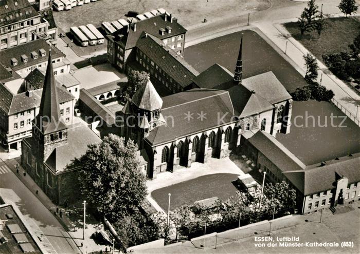 Essen Ruhr Fliegeraufnahme Muenster Kathedrale