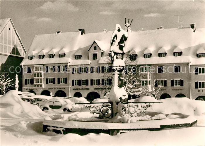 FREUDENSTADT BW Marktplatz Neptunbrunnen