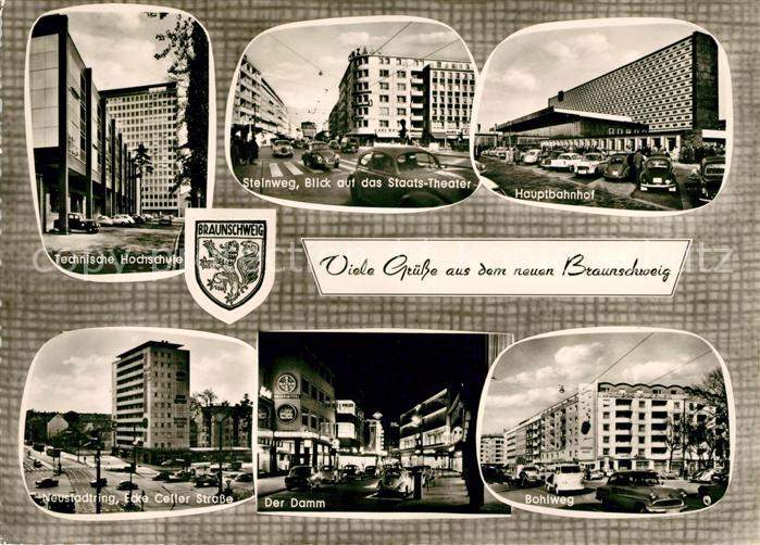Braunschweig Hauptbahnhof Damm Hochschule Staatstheater