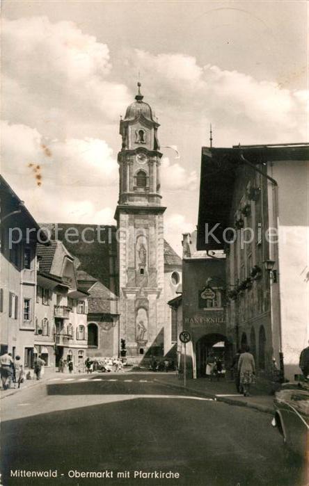 Mittenwald Karwendel Tirol Obermarkt Pfarrkirche