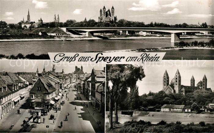Speyer Rhein Ortsansichten Dom