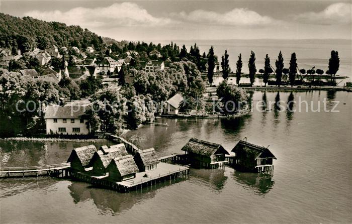 Unteruhldingen Fliegeraufnahme Pfahlbauten