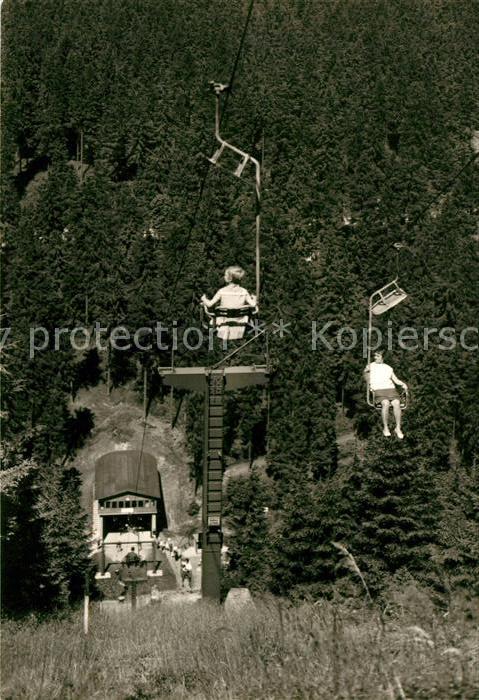 Oberhof Thueringen Sessellift an der Sprungschanze