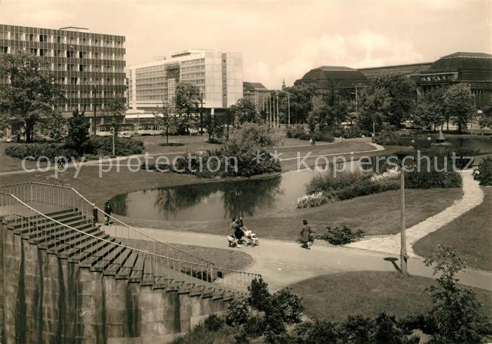 LEIPZIG Sachsen Schwanenteich Hauptbahnhof Hotel Stadt Leipzig