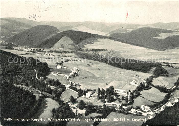 Willingen Sauerland Fliegeraufnahme Strycktal