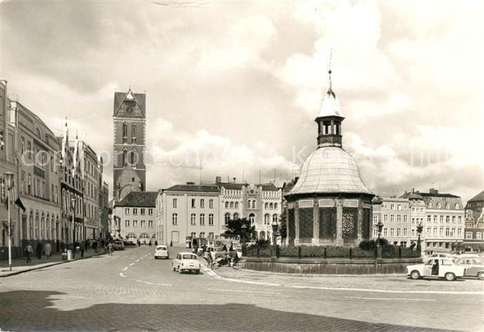 Wismar Mecklenburg Markt Wasserkunst