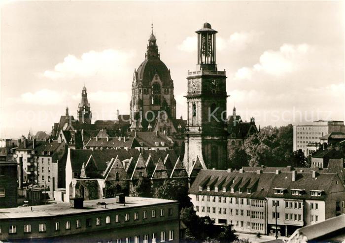 HANNOVER  CITY Turm Aegidienkirche Neues Rathaus