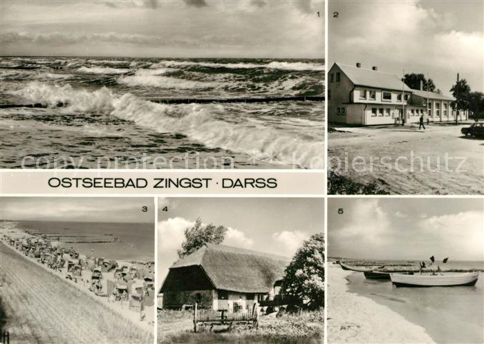 Zingst Ostseebad Ostseewellen FDGB Erholungsheim Stranddistel Schilfgedecktes Ha