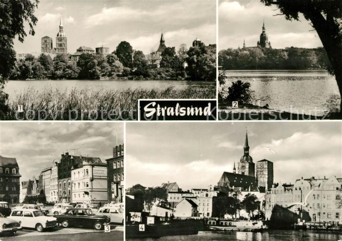 Stralsund Mecklenburg Vorpommern Marienkirche Alter Markt Hafen