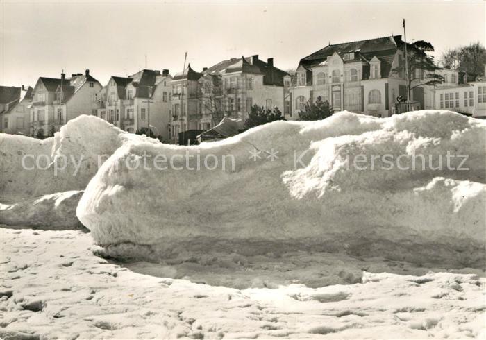 Bansin Ostseebad Eisberge Strand