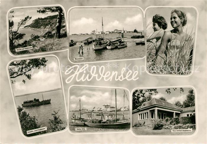Insel Hiddensee Kloster Neuendorf Dampfer Insel Hiddensee Hafen Vitte Haus Gerha