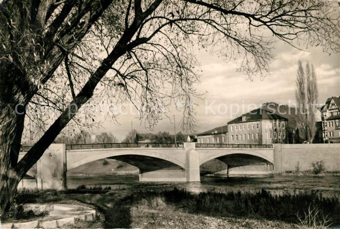 Jena Thueringen Camsdorfer Bruecke Gruene Tanne