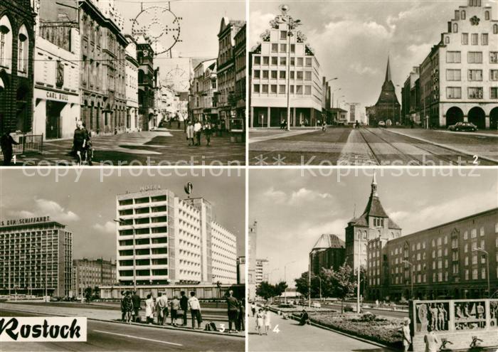 ROSTOCK  CITY Kroepeliner Strasse Haus Sonne Steintor Haus Schiffahrt Hotel Warn