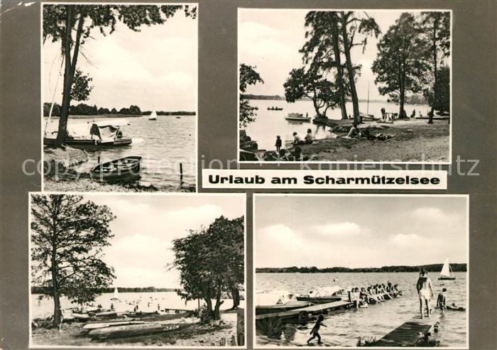 Scharmuetzelsee Strand Bootsanlegestelle