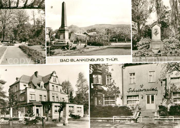 Bad Blankenburg Park Schwarzburger Strasse Thaelmannstrasse Burg Greifenstein
