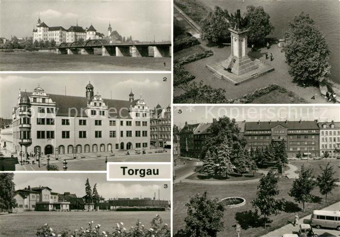 Torgau Schloss Hartenfels Markt Bahnhof Denkmal der Begegnung