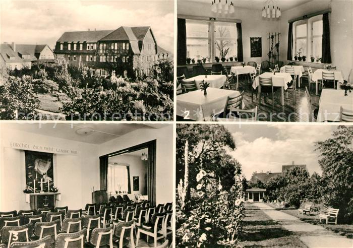 Schoenebeck Salzelmen Julius Schniewind Haus Loehe Saal Andachtssaal Gartenanlag