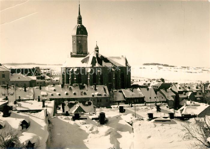 Annaberg-Buchholz Erzgebirge Sankt Annenkirche Winter